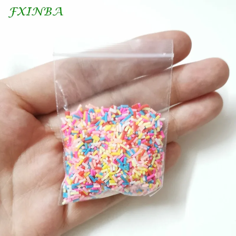FXINBA 10 г Fimo амулеты дополнение разбрызгивает слизь наполнитель пушистая клейкая масса Игрушки слизь Поставки аксессуары глина DIY ломтики торта десерт