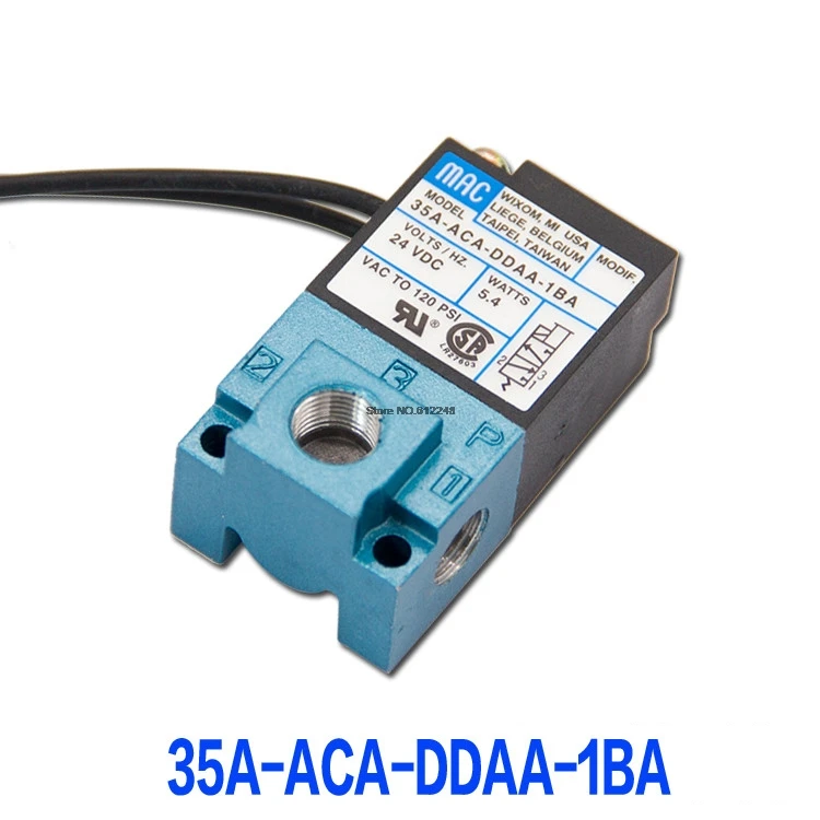 3-портовый электромагнитный клапан 35A-ACA-DDBA-1BA 35A-ACA-DDFA-1BA 35A-ACA-DDAA-1BA с латунным