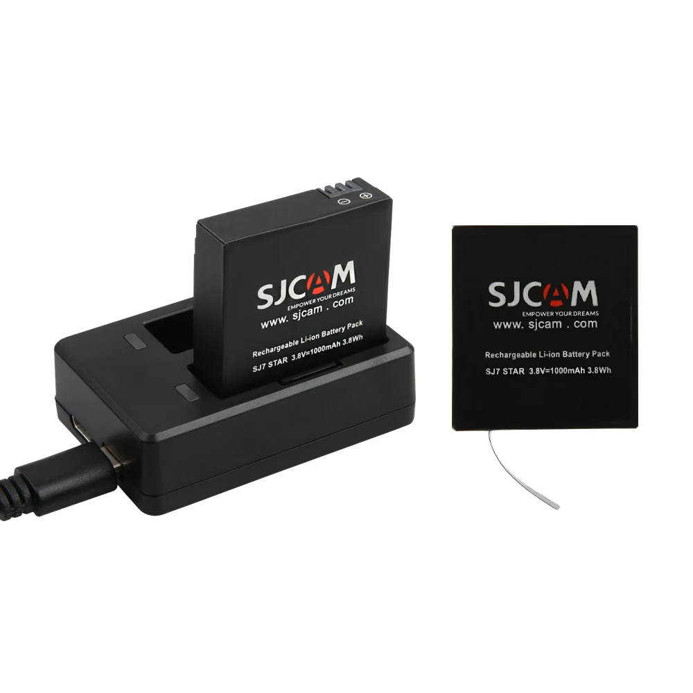 Аккумулятор SJCAM Sj7000 двойное зарядное устройство аккумулятор SJ4000 Sj5000 SJ6000 Li-Ion для