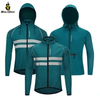 wolfbike windproof cycling jackets men breathable reflective rain water repellent bike bicycle sports windbreaker mtb wind coat