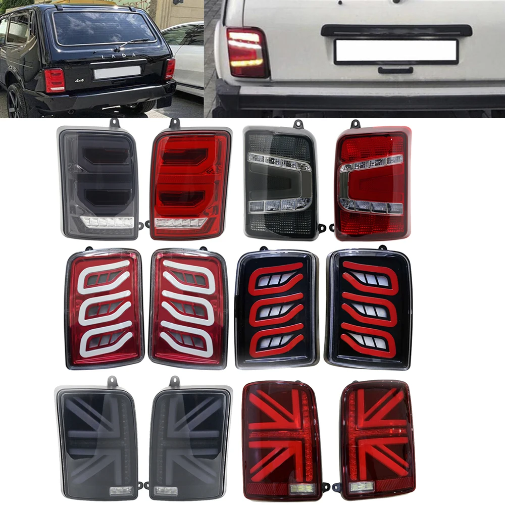 Автомобильный светодиодный задний светильник s для Lada Niva 4x4 Светодиодный фонарь