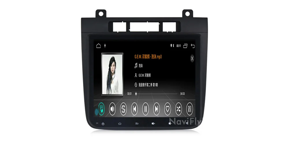 NaviFly Android 9,1 автомобильный мультимедийный плеер для Volkswagen Touareg 2012- Стерео Радио DVD gps навигация четырехъядерный HD 1024*600