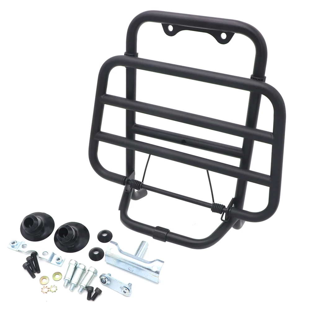 Черная стойка для передних багажа из нержавеющей стали Vespa GTV 300 Sei Giorni GTS Super ABS