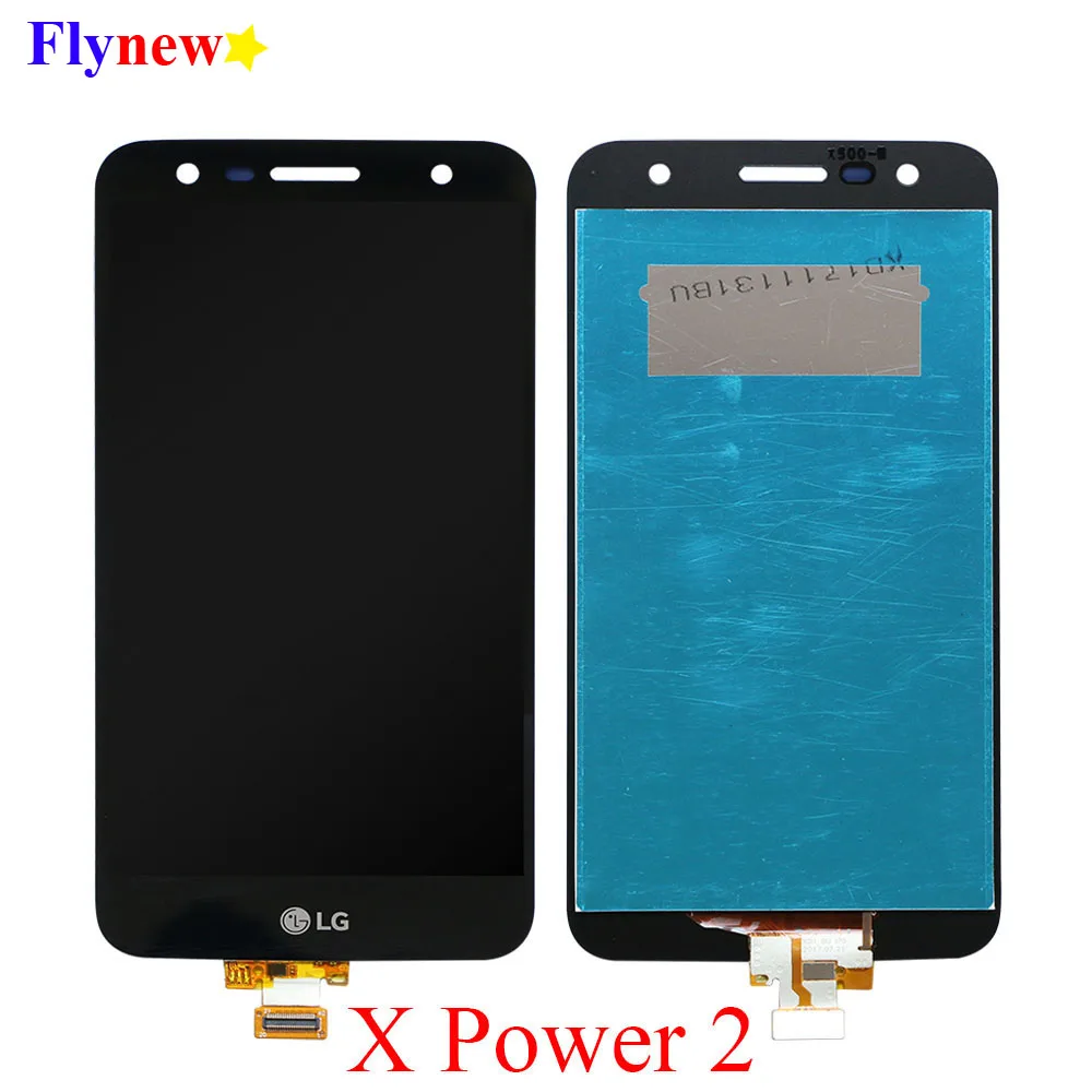 ЖК дисплей 5 дюйма для LG X Power 2 M320 полный кодирующий преобразователь сенсорного