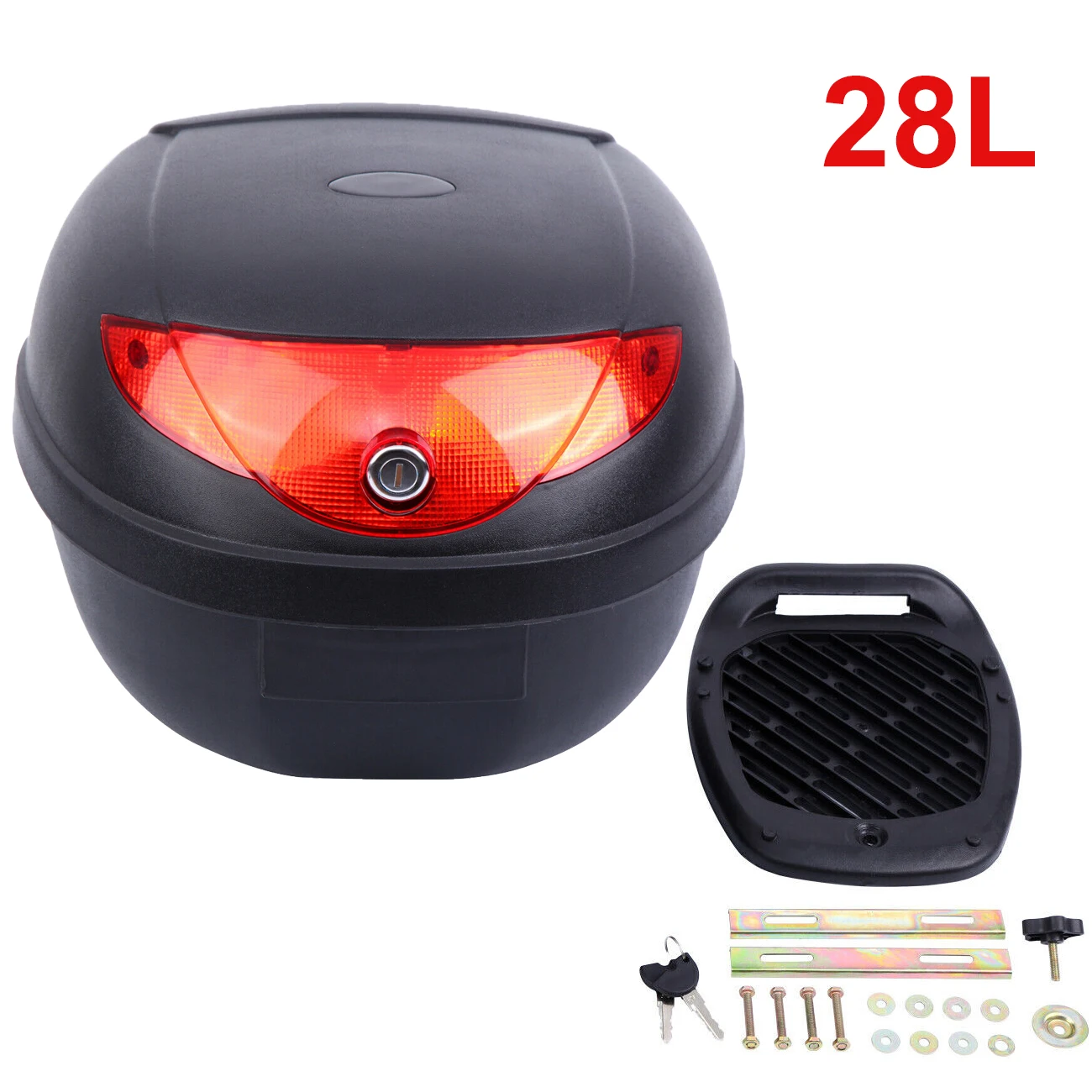 Samger 28L/52L Motorcycle Trunk Case Waterproof Motor Top for Helmet Motorbike Scooter Rear Luggage Tool Tail Box Black | Автомобили и