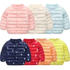 Осень-зима 2021, детские пуховики с капюшоном для девочек, яркие цвета, теплые детские пуховики для мальчиков, яркая верхняя одежда