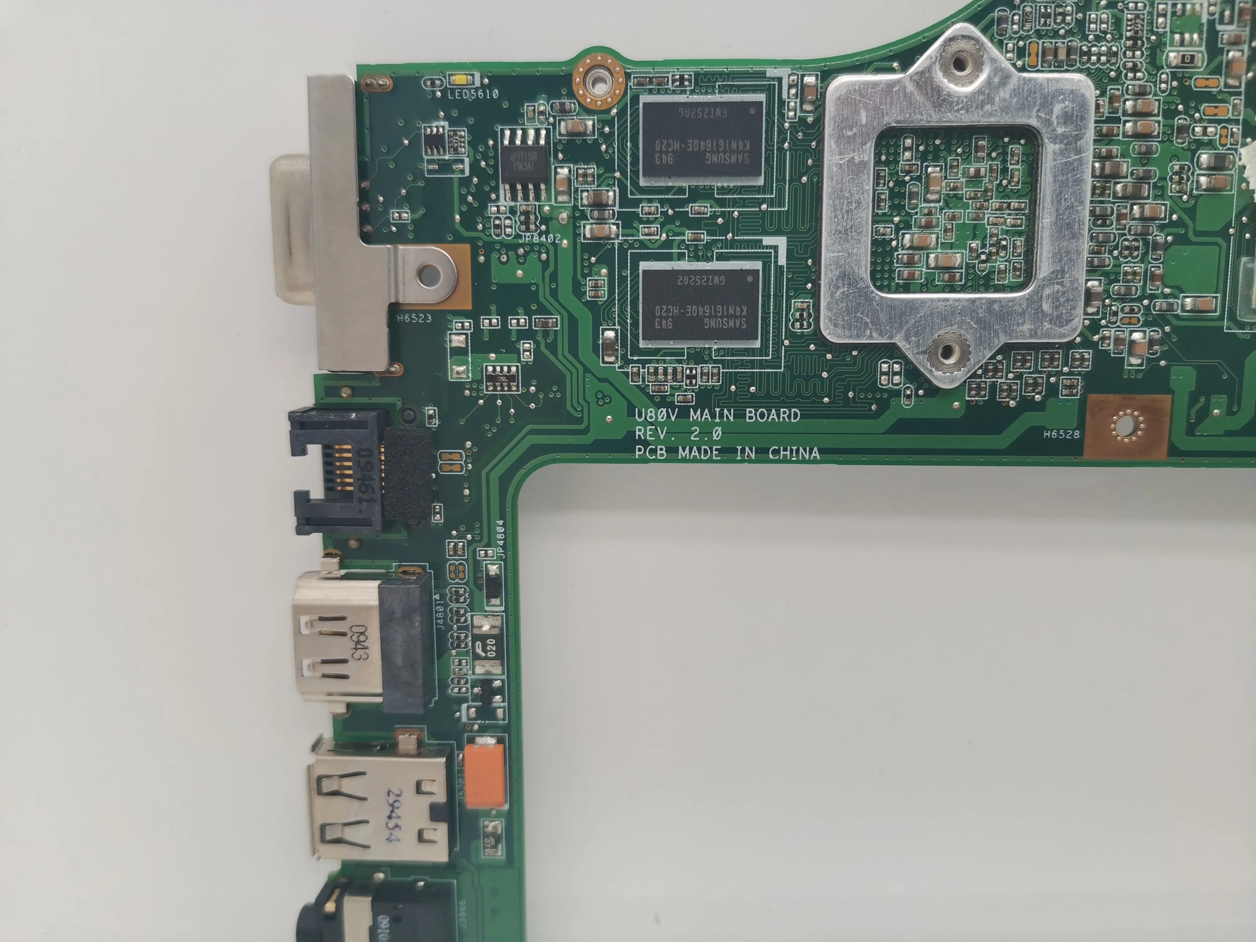 

KEFU U80V Mainboard For ASUS U80V-B2 U80V Laptop Motherboard 14 inc DDR2 GPU HD4570 Vram Test work 100%