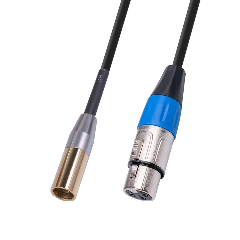 

Mini Xlr 3Pin Male to 3Pin Canon Female Audio Cable Double-Layer Shielded Microphone Cable 24 Awg OFC Oxygen-Free Copper