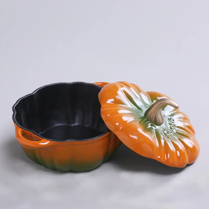 Кастрюля с тыквой антипригарная сковорода для жарки утолщенная эмалированная