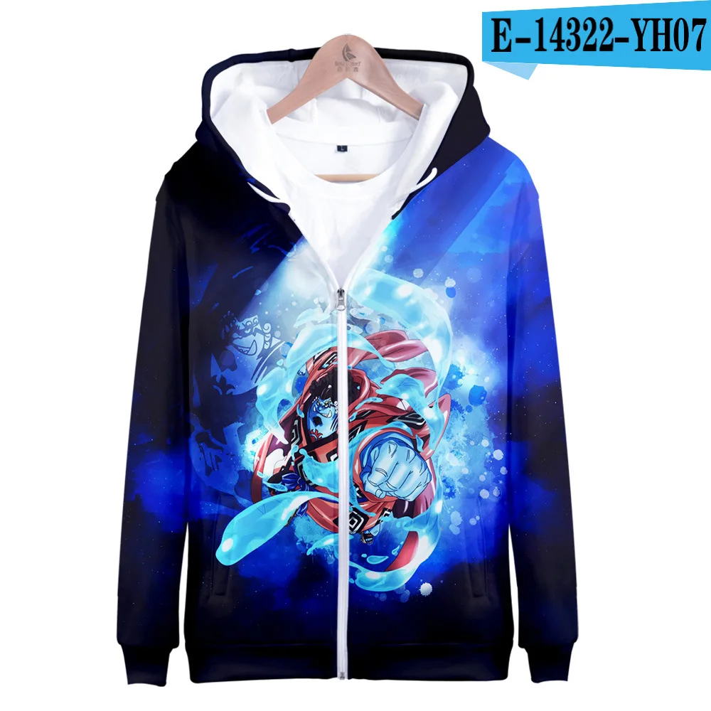 

One Piece Casual Spring Autumn 3d Printed Women Men Zipper Sweatshirt