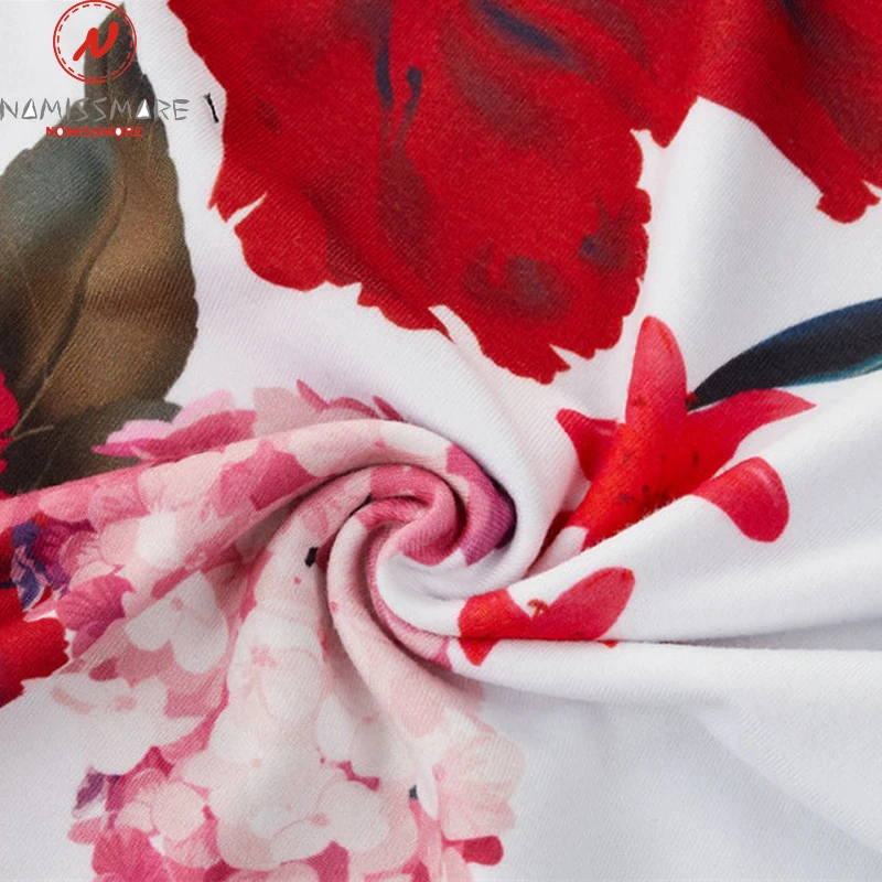 Женское облегающее платье без рукавов Летнее мини с круглым вырезом и цветочным