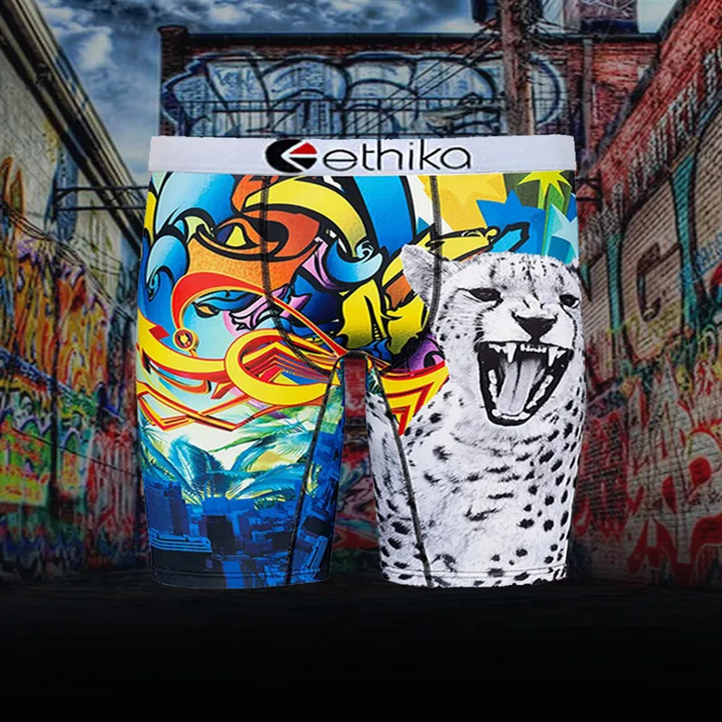 

Новинка 2021, мужское нижнее белье Ethika с принтом, дышащее, Крутое и удобное Мужское нижнее белье Ethika