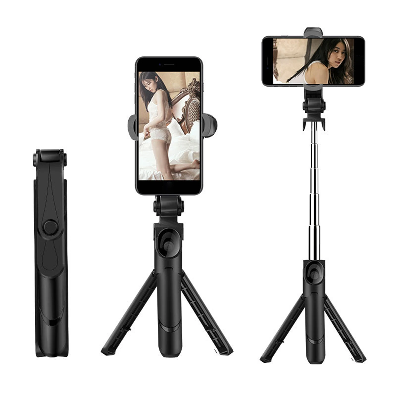 Selfie Stick Phone Tripod Extendable Monopod with Bluetooth Remote 3 In 1 Phone Tripod for Smartphone Selfie Stick