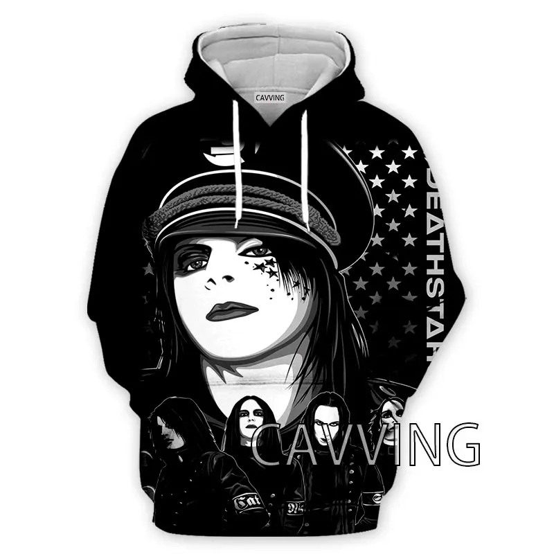 Толстовка с капюшоном и 3D-принтом «DEATHSTARS» для мужчин и женщин