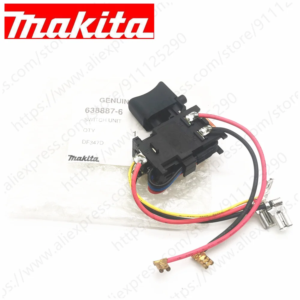 Genuine Switch For Makita HP457D DF457DWE DF457D HP347D DF347D HP457 DF347DWE 638862-2 638887-6 cordless screw driver drill
