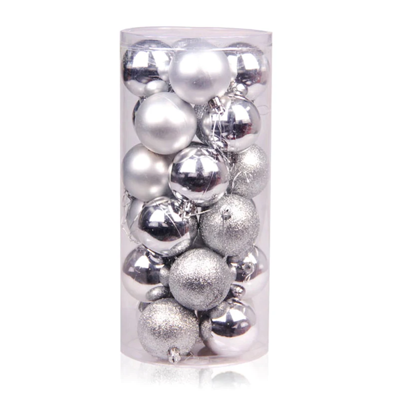 24 шт./компл. Рождественская елка подвесная игрушка с орнаментом новогодние