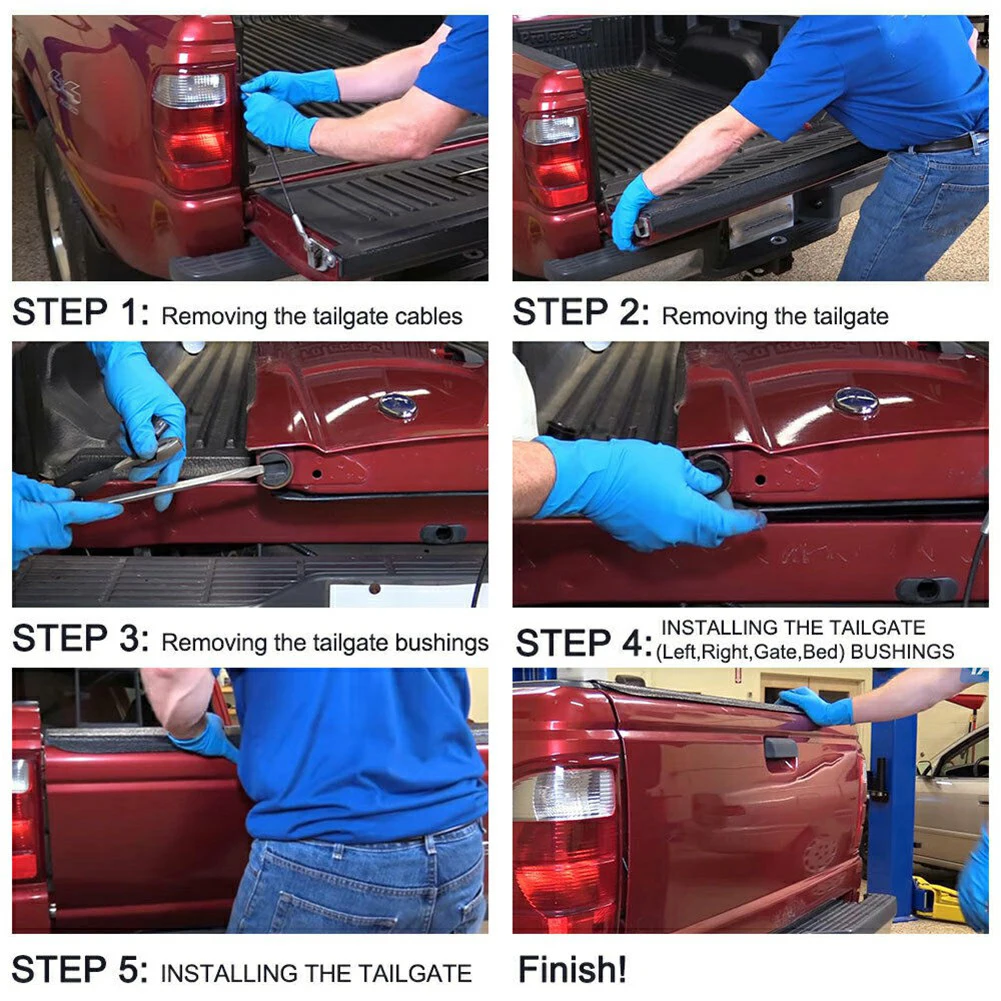 4 шт. набор вкладышей для шарнирной втулки задней двери подходит грузовиков серии