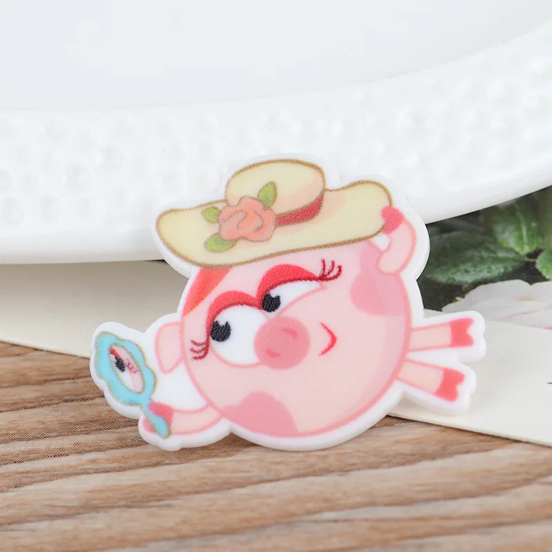 Плоский планарный каучук, 10 шт./лот, мультяшная смола для рукоделия, изготовления ювелирных изделий, день рождения, для девочек, «сделай сам», банты для волос, аксессуары