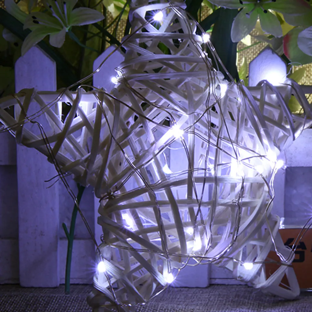 Светодиодный светильник на медной проволоке 100 светодиодов праздничный s