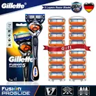 Оригинальная Мужская Ручная бритва Gillette Fusion Proglide, станок для бритья лезвий, 5-слойные кассеты со сменными лезвиями
