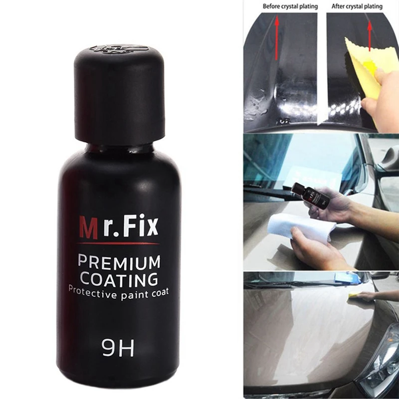 Жидкое керамическое покрытие для автомобиля Mr fix 9h из суперстекла 30 мл |