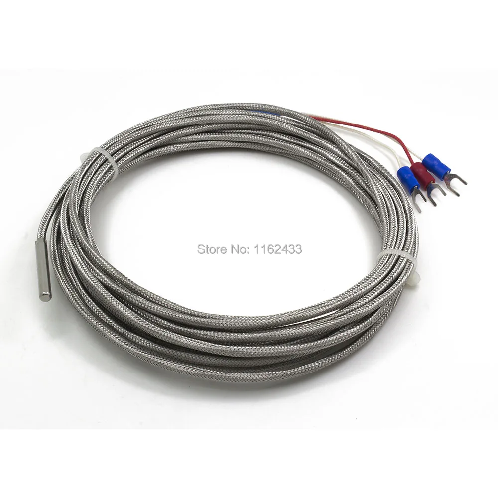 FTARP02 PT100 Тип 4 м высокая термостойкость металлический экранирующий кабель
