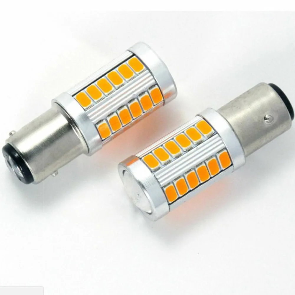 

Stop Car LED Lights Brake Reverse Auto Bright Amber 33SMD DC 12V Replacement