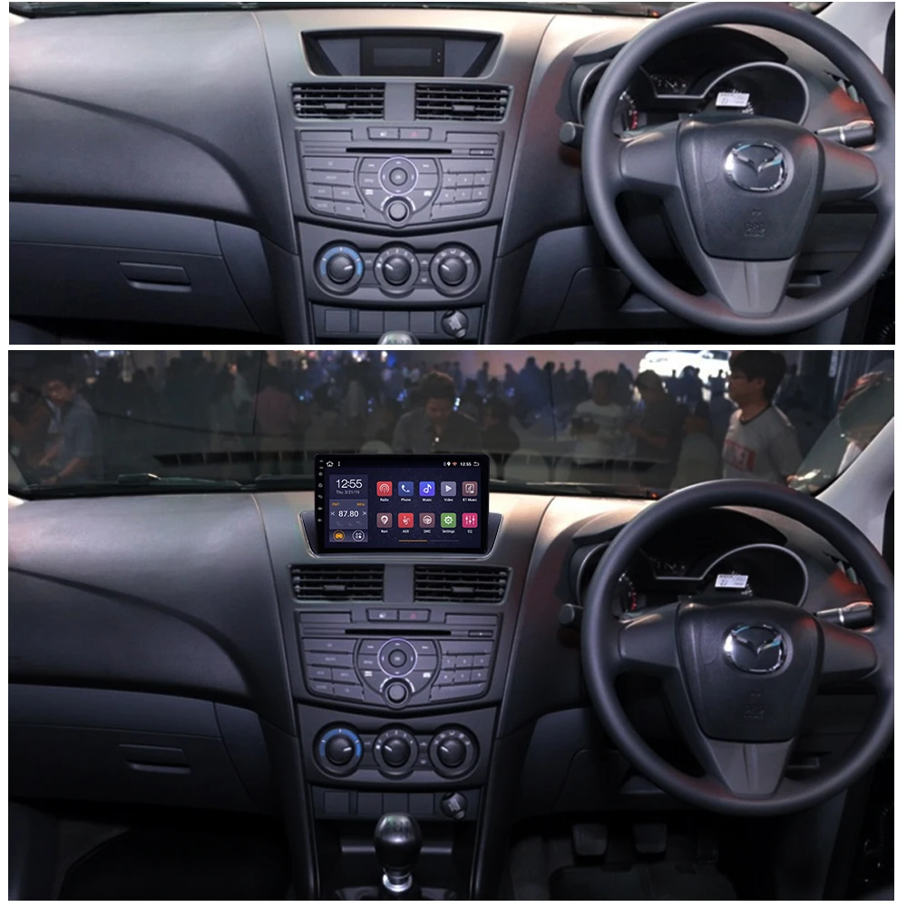 Автомагнитола 2 грамма для mazda BT50 BT 50 2004-2010 центральный DVD-плеер мультимедийная