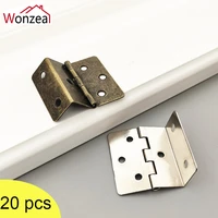 20pcs 231917mm antique iron cabinet drawer door luggage furniture decoration chinese old hinge jewelry wood boxes