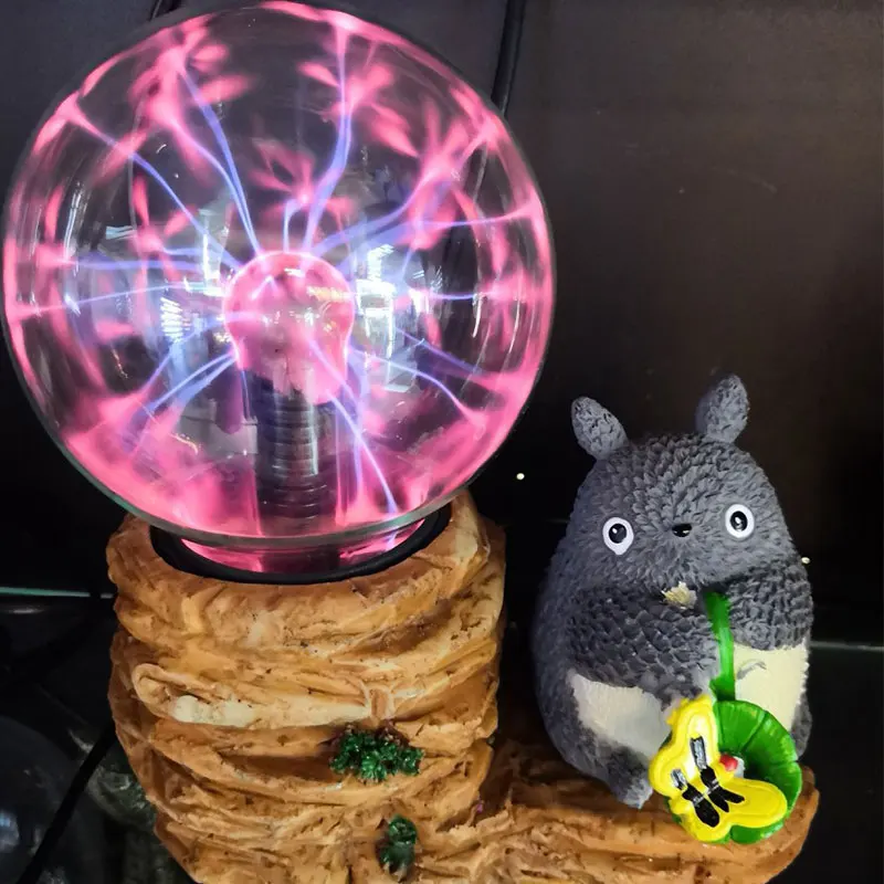 Плазменный шар светодиодный светильник для детей череп Тоторо волшебный новинка