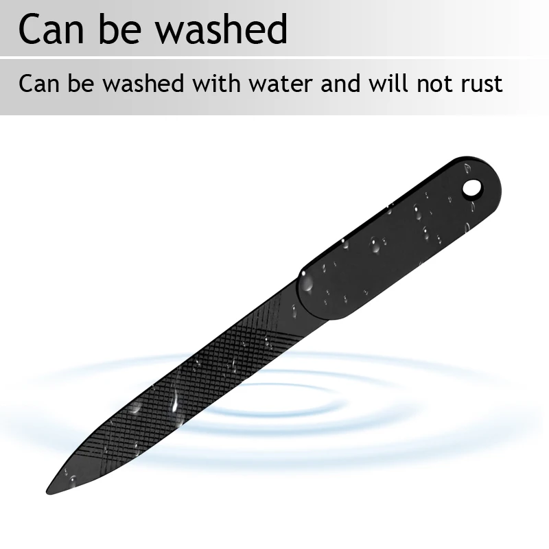 2 шт./лот Профессиональный из нержавеющей стали для ногтей cо шлифовальными