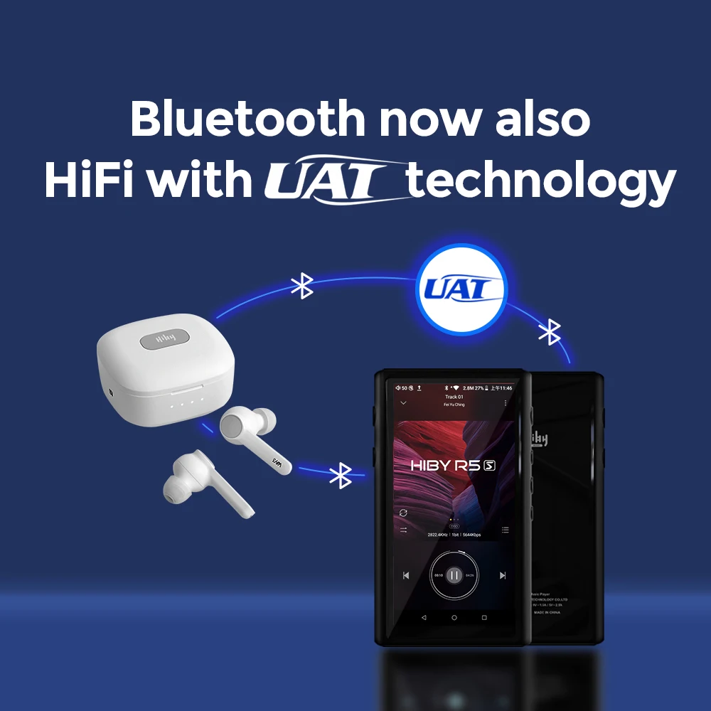 HiBy R5 Saber Music Player MP3 HiFi Lossless HiRes MQA/Tidal/Bluetooth/Dual CS43198/WiFi/Air Play/LDAC/DSD/aptX/ Android 8.1HiBy |
