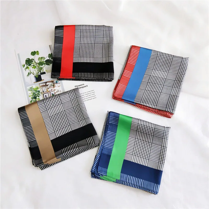 Новые женские шелковые шарфы весна лето сумка шляпа шарф брендовый дизайн