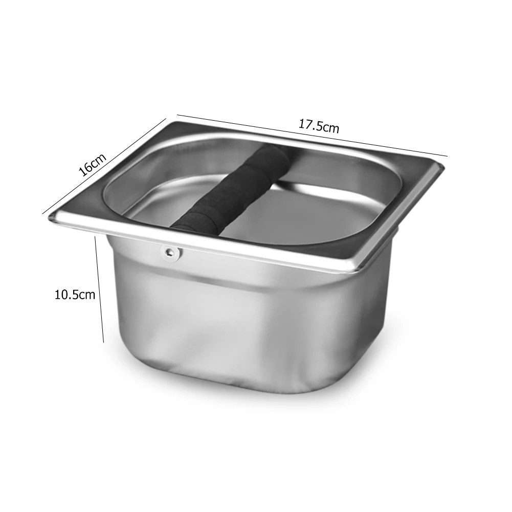 Портативный Нержавеющая сталь Кофе порошок остатка Knock Box машина основания