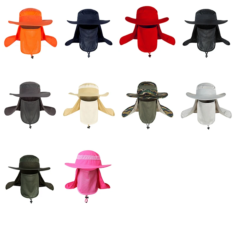 

Men's Cap for UV Protection UPF 50+ Wide Brim Summer Sun Hat Fisherman Hats -MX8