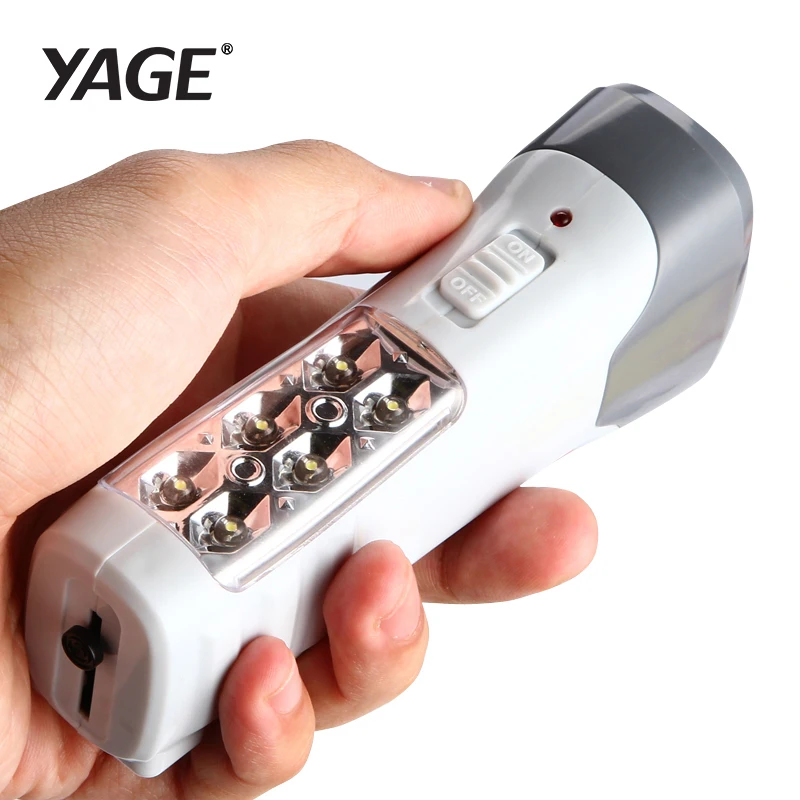 Yage Фонарик Ночь Свет Двойной Lanmp 2-режимы Led Torch Literna Laterna 2000 мАч Батареи Внутри Лампе Torche Мини