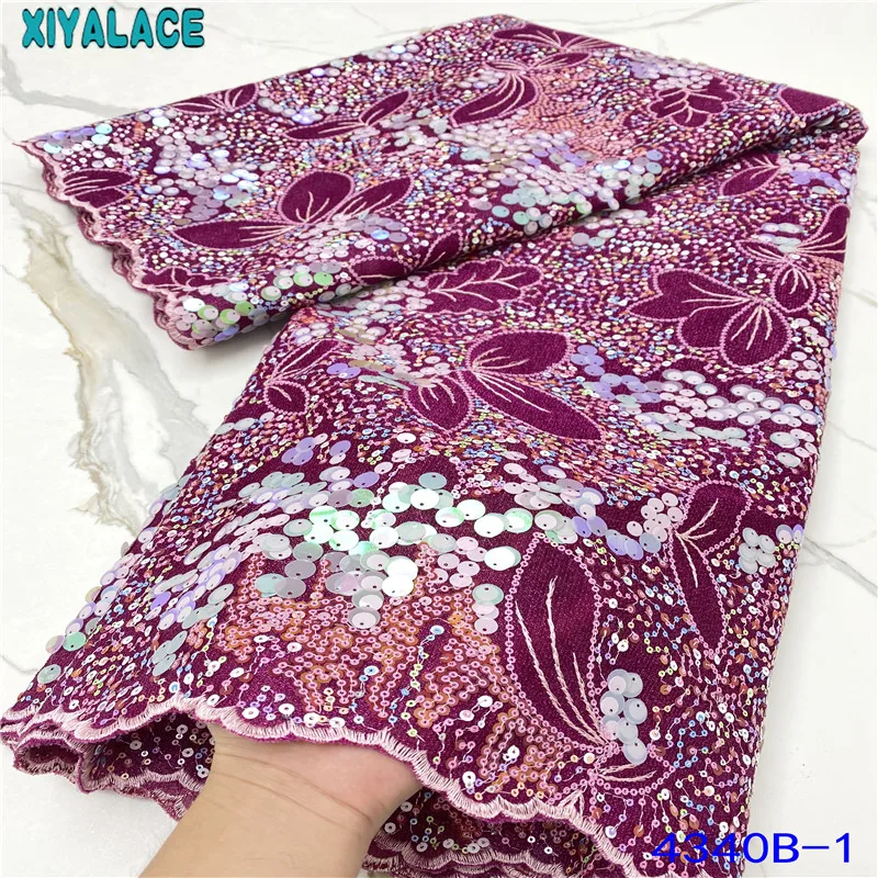 

Африканская кружевная ткань 2021, Высококачественная французская Тюлевая кружевная ткань, вышитая сетчатая кружевная ткань, бархат с блестк...