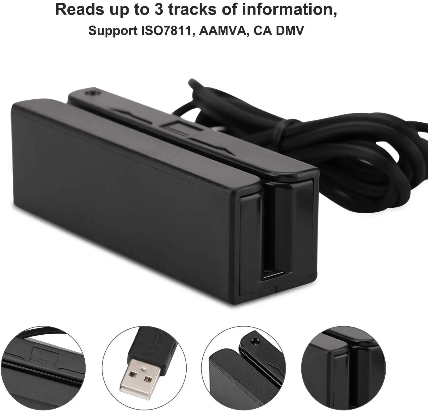 NT 500 USB салфетки мини кредитных кард ридер 3 треков Мини Смарт для POS Системы кассира регистр кассовый аппарат