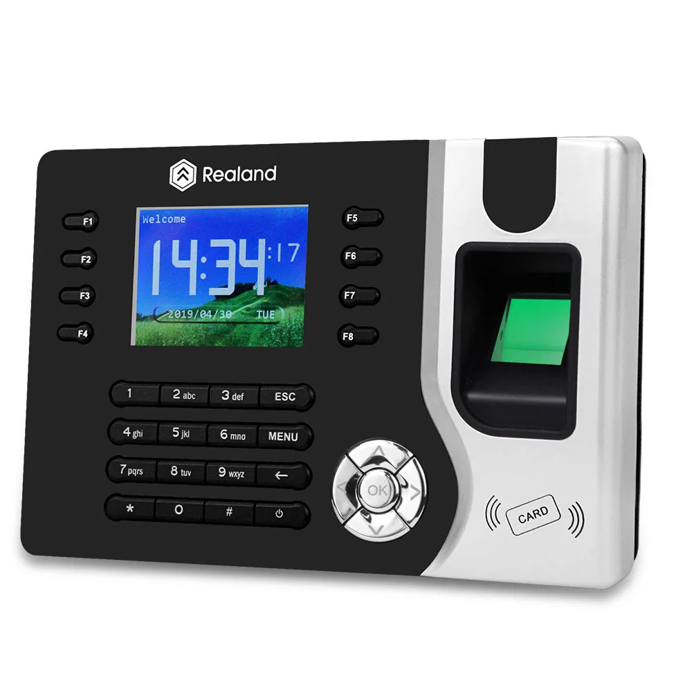 2 4 дюйма TCP/IP/USB RFID считыватель отпечатков пальцев времени биометрическая система