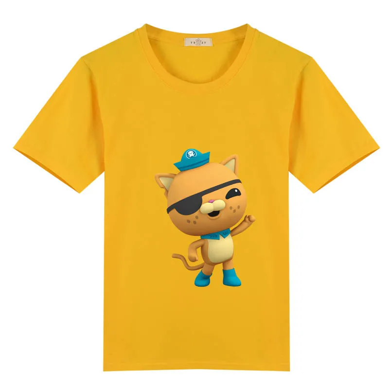 2020 летняя модная футболка унисекс с октоноутом детские белые футболки короткими