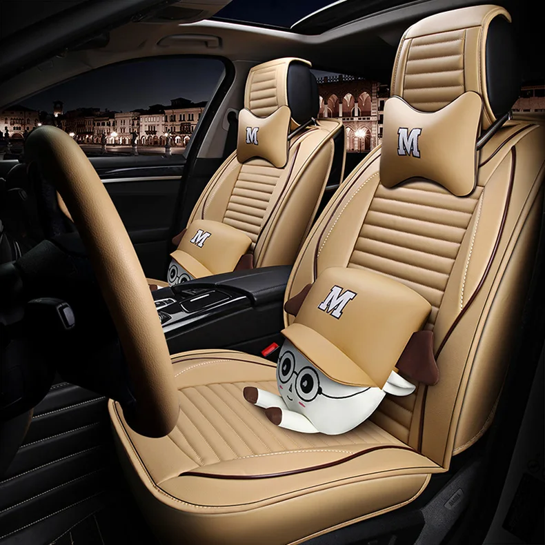 Универсальный чехол для автомобильных сидений кожаный автомобиля audi a3 a4 b8 b6 a5 b7 a6