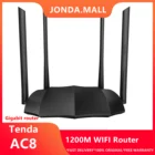 Беспроводной роутер Tenda AC8, AC1200M, поддержка IPV6 домашнего покрытия, двухдиапазонный, управление через приложение