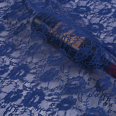 Стрейчевая цветочная вышивка на кружевной ткани из нейлона с лайкрой и мешком для платья, свадебного занавеса черного, белого, темно-синего и красного цветов за метр.