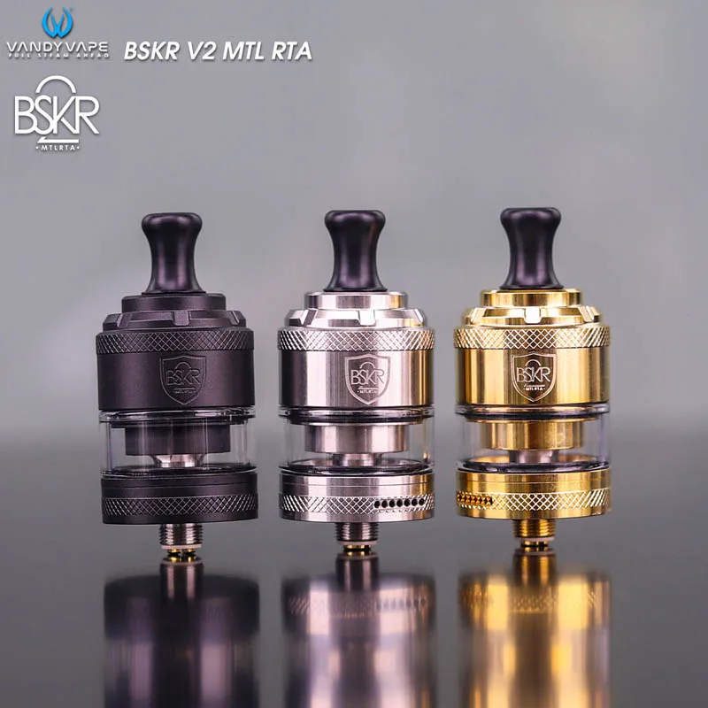 Оригинальная электронная сигарета Vandy Vape Berserker V2 MTL RTA Tank 3ML Atomizer VandyVape BSKR 24 мм | - Фото №1