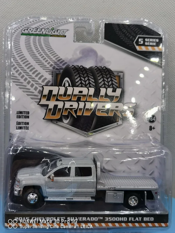 GreenLight 1:64 2015 CHEVRO LET SILVERADO 3500HD плоская кровать 46050 металлический литый под давлением
