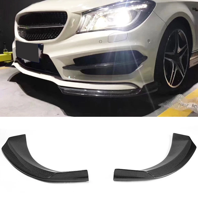 Разветвители для переднего бампера автомобиля из углеродного волокна Mercedes Benz CLA