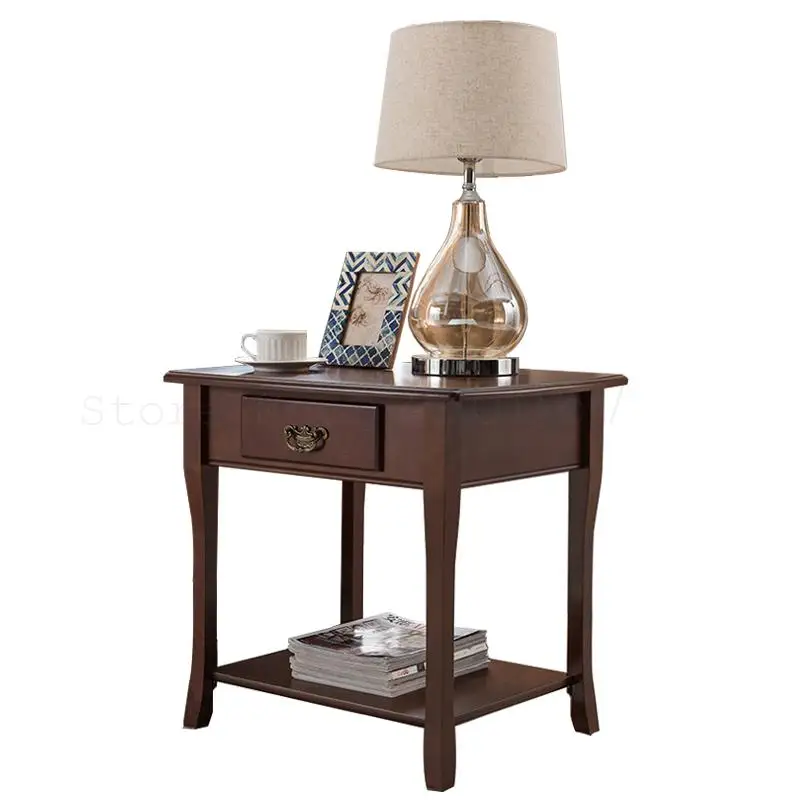 Американский уголок из массива дерева угловой диван для гостиной журнальный