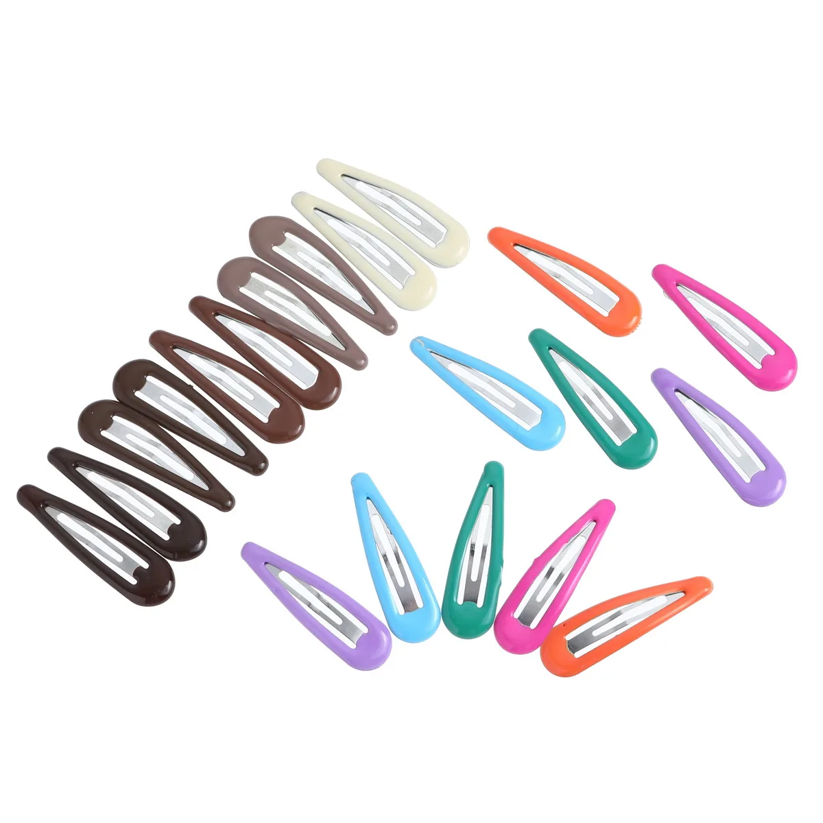 

10PCS/set Hair Clips for Girls Korean Barrettes Pins Accessories Para El Cabello Clips Women Solid Color Water Drop Shapes