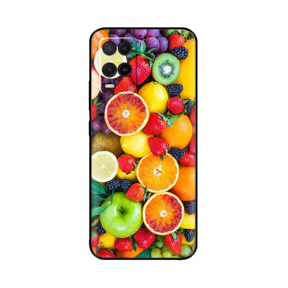 For Oppo A54 Case Cover for Oppo A54 Butterfly Floral Protective Case for OPPOA54 A 54 4G 5G Silicon Soft TPU Phone Bumper Coque