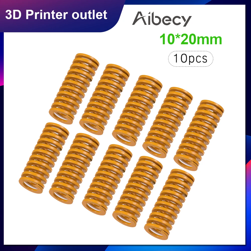 Aibecy 10 шт. желтый пресс форм пружины с подогревом сжатия спиральная трубка мм OD 20